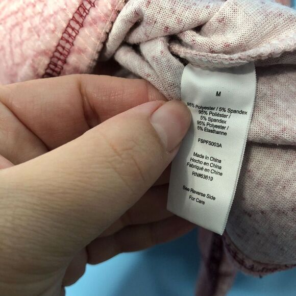 Spyder Shirt Womens Medium Pink Long Sleeve Thermal Waffle Knit Logo Henley - Picture 4 of 7